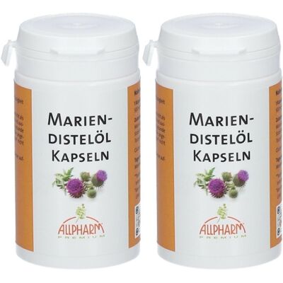 ALLPHARM Mariendistel ÖL 500 mg Kapseln 2x 2x60 St ALLPHARM Mariendistel ÖL 500 mg Kapseln 2x 2x60 St