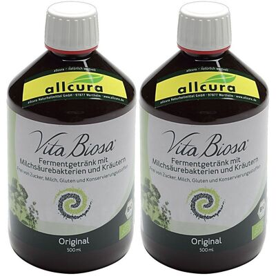 allcura Vita Biosa Milchsäurebakterien Kulturen kbA 2x 2x500 ml Flüssigkeit allcura Vita Biosa Milchsäurebakterien Kulturen kbA 2x 2x500 ml Flüssigkeit