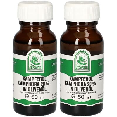 Severin Kampferöl Camphora 20% in Olivenöl 2x 2x50 ml Öl Severin Kampferöl Camphora 20% in Olivenöl 2x 2x50 ml Öl