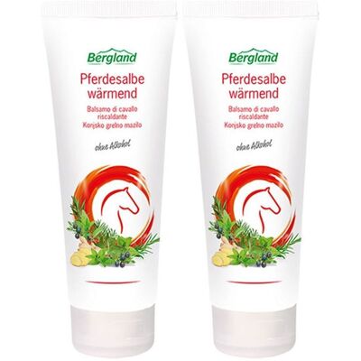 Bergland Pferdesalbe wärmend 2x 2x200 ml Salbe Bergland Pferdesalbe wärmend 2x 2x200 ml Salbe