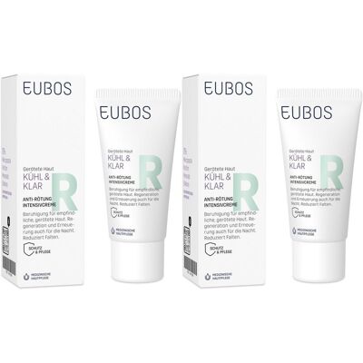 Eubos Kühl & Klar Anti-Rötung Intensivcreme 2x 2x30 ml Creme Eubos Kühl & Klar Anti-Rötung Intensivcreme 2x 2x30 ml Creme