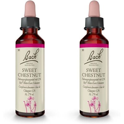 Bach Bluete Sweet Chestnut x2 2x20 ml Tropfen Bach Bluete Sweet Chestnut x2 2x20 ml Tropfen