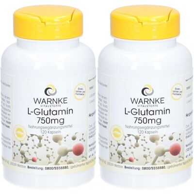 WARNKE L Glutamin 750Mg x2 2x120 St Kapseln WARNKE L Glutamin 750Mg x2 2x120 St Kapseln