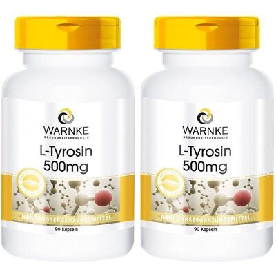 WARNKE L Tyrosin 500Mg x2 2x90 St Kapseln WARNKE L Tyrosin 500Mg x2 2x90 St Kapseln
