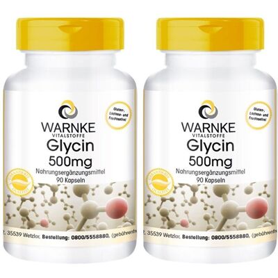 WARNKE Glycin 500Mg x2 2x90 St Kapseln WARNKE Glycin 500Mg x2 2x90 St Kapseln