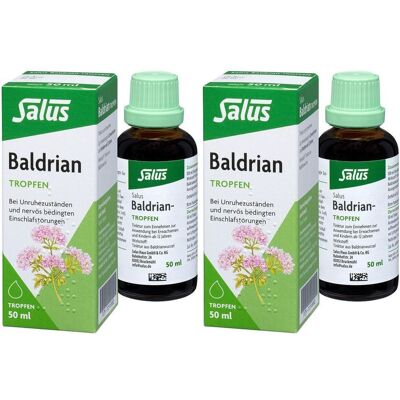 Baldrian Tropfen Baldriantinktur Bio Salus 2x 2x50 ml Tinktur Baldrian Tropfen Baldriantinktur Bio Salus 2x 2x50 ml Tinktur