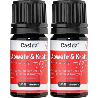Casida Abwehr & Kraft Duftmischung ätherisches Öl 2x 2x5 ml Ätherisches Casida Abwehr & Kraft Duftmischung ätherisches Öl 2x 2x5 ml Ätherisches