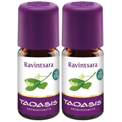 TAOASIS Ravintsara Bio ätherisches Öl 2x 2x5 ml Ätherisches TAOASIS Ravintsara Bio ätherisches Öl 2x 2x5 ml Ätherisches