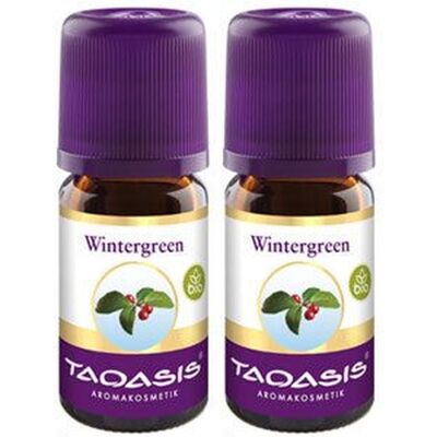 TAOASIS Wintergreen Bio Öl 2x 2x5 ml Ätherisches TAOASIS Wintergreen Bio Öl 2x 2x5 ml Ätherisches
