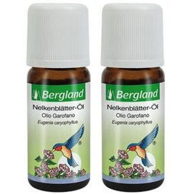 Bergland Nelkenblätter Öl 2x 2x10 ml Ätherisches Bergland Nelkenblätter Öl 2x 2x10 ml Ätherisches