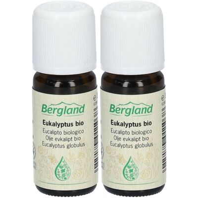 Bergland Eukalyptus ÖL Bio 2x 2x10 ml Ätherisches Öl Bergland Eukalyptus ÖL Bio 2x 2x10 ml Ätherisches Öl