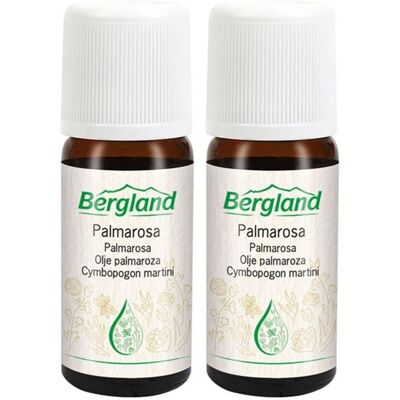 Bergland Palmarosa Öl 2x 2x10 ml Ätherisches Bergland Palmarosa Öl 2x 2x10 ml Ätherisches