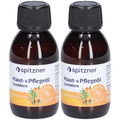 Spitzner Haut- u.Pflegeöl Sanddorn 2x 2x125 ml Öl Spitzner Haut- u.Pflegeöl Sanddorn 2x 2x125 ml Öl