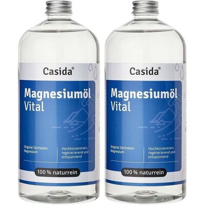 Casida Magnesiumöl Vital Zechstein 2x 2x1000 ml Flüssigkeit Casida Magnesiumöl Vital Zechstein 2x 2x1000 ml Flüssigkeit