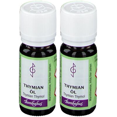 Bombastus Thymian ÖL 2x 2x10 ml Ätherisches Öl Bombastus Thymian ÖL 2x 2x10 ml Ätherisches Öl