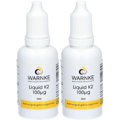 WARNKE Liquid K2 100 µg Öl 2x 2x30 ml WARNKE Liquid K2 100 µg Öl 2x 2x30 ml