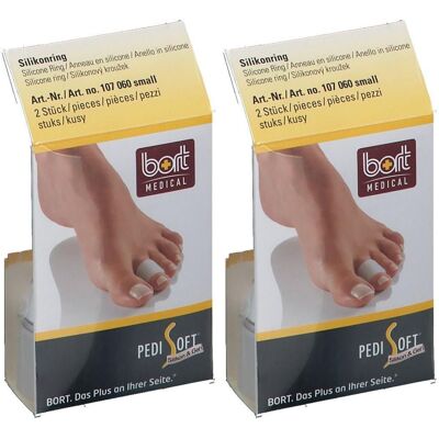 Bort PediSoft Silikonring small 2x 2x2 St Bort PediSoft Silikonring small 2x 2x2 St