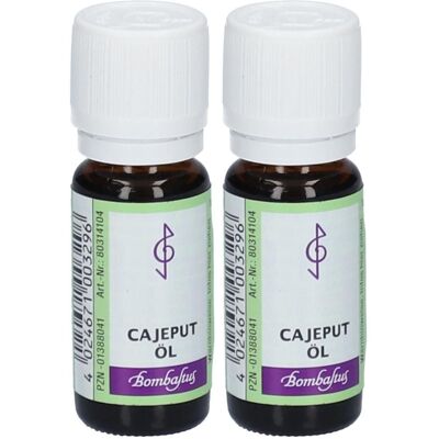 Bombastus Cajeput ÖL ätherisch 2x 2x10 ml Ätherisches Öl Bombastus Cajeput ÖL ätherisch 2x 2x10 ml Ätherisches Öl