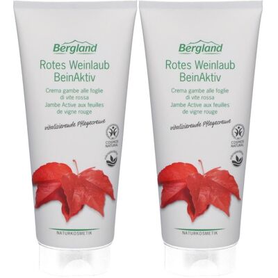 Bergland Rotes Weinlaub BeinAktiv Creme 2x 2x200 ml Bergland Rotes Weinlaub BeinAktiv Creme 2x 2x200 ml