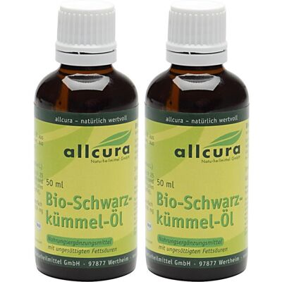 allcura Schwarzkümmelöl Bio ägypt. 2x 2x50 ml Öl allcura Schwarzkümmelöl Bio ägypt. 2x 2x50 ml Öl