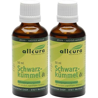 allcura Schwarzkümmelöl 2x 2x50 ml Öl allcura Schwarzkümmelöl 2x 2x50 ml Öl
