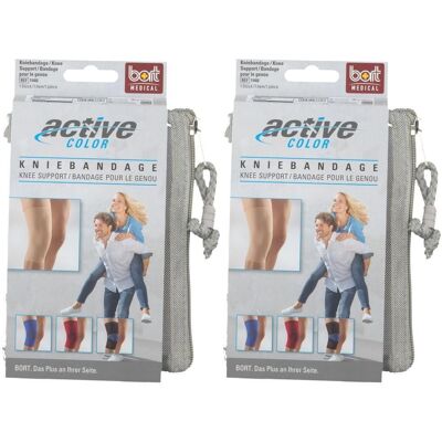 Bort ActiveColor Kniebandage XL schwarz 2x 2x1 St Bandage(s) Bort ActiveColor Kniebandage XL schwarz 2x 2x1 St Bandage(s)