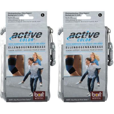 Bort ActiveColor Ellenbogenbandage L schwarz 2x 2x1 St Bandage(s) Bort ActiveColor Ellenbogenbandage L schwarz 2x 2x1 St Bandage(s)