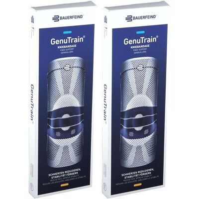 BAUERFEIND Genutrain Kniebandage Gr.3 titan 2x 2x1 St Bandage(s) BAUERFEIND Genutrain Kniebandage Gr.3 titan 2x 2x1 St Bandage(s)