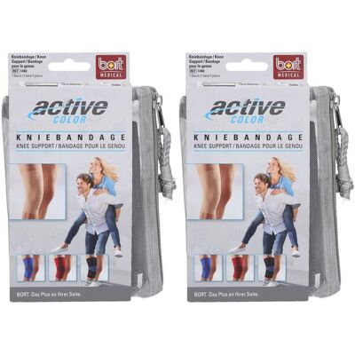 Bort ActiveColor Kniebandage S schwarz 2x 2x1 St Bandage(s) Bort ActiveColor Kniebandage S schwarz 2x 2x1 St Bandage(s)