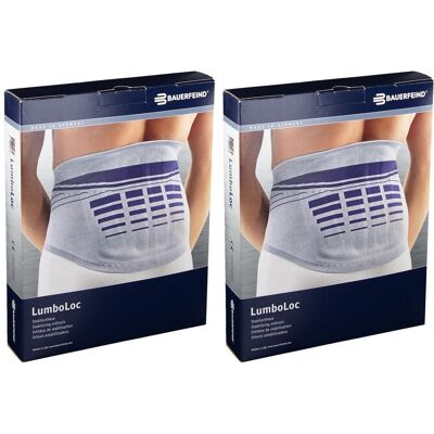 BAUERFEIND Lumboloc Rückenstützbandage Gr.3 titan 2x 2x1 St Bandage(s) BAUERFEIND Lumboloc Rückenstützbandage Gr.3 titan 2x 2x1 St Bandage(s)