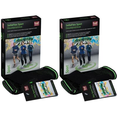Bort SellaFlex Daumenstütze Sport XL schwarz-grün 2x 2x1 St Bandage(s) Bort SellaFlex Daumenstütze Sport XL schwarz-grün 2x 2x1 St Bandage(s)