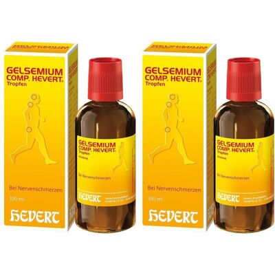 Gelsemium COMP.Hevert Tropfen 2x 2x100 ml Gelsemium COMP.Hevert Tropfen 2x 2x100 ml