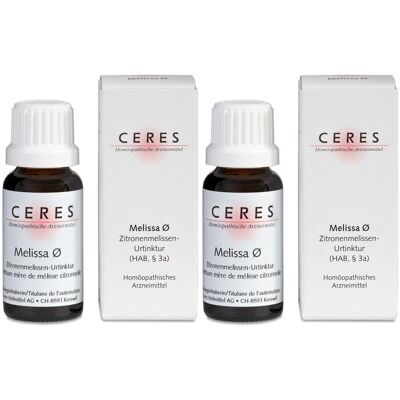 Ceres Melissa officinalis Urtinktur 2x 2x20 ml Tropfen Ceres Melissa officinalis Urtinktur 2x 2x20 ml Tropfen
