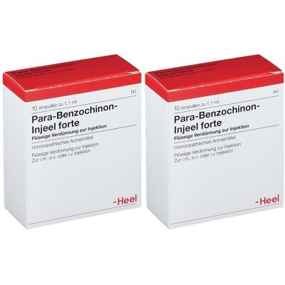 Heel Para Benzochinon Injeel forte Ampullen 2x 2x10 St Heel Para Benzochinon Injeel forte Ampullen 2x 2x10 St