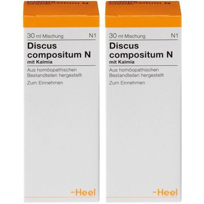 Heel Discus compositum N mit Kalmia Tropfen 2x 2x30 ml Heel Discus compositum N mit Kalmia Tropfen 2x 2x30 ml