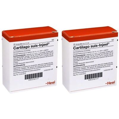 Heel Cartilago suis Injeel forte Ampullen 2x 2x10 St Heel Cartilago suis Injeel forte Ampullen 2x 2x10 St