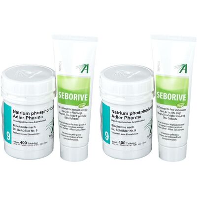 Adler Schüssler Paket für fette Haut Akne Mitesser 2x 2x1 St Adler Schüssler Paket für fette Haut Akne Mitesser 2x 2x1 St