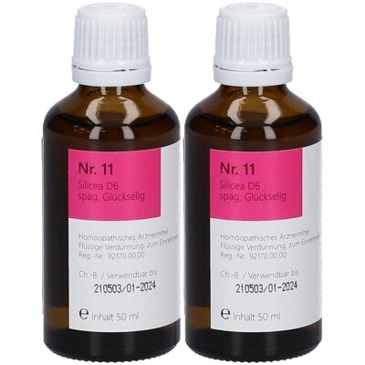 phönix Nr.11 Silicea D 6 spag.Glückselig 2x 2x50 ml Tropfen zum Einnehmen phönix Nr.11 Silicea D 6 spag.Glückselig 2x 2x50 ml Tropfen zum Einnehmen