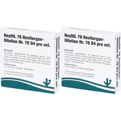 Neydil Nr.78 Revitorgan Dil.D 4 pro Ampullen vet. 2x 2x5x2 ml Neydil Nr.78 Revitorgan Dil.D 4 pro Ampullen vet. 2x 2x5x2 ml