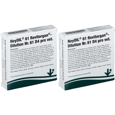 Neydil Nr.61 Revitorgan Dil.D 4 pro Ampullen vet. 2x 2x5x2 ml Neydil Nr.61 Revitorgan Dil.D 4 pro Ampullen vet. 2x 2x5x2 ml