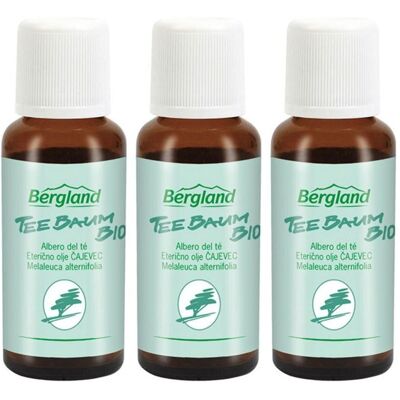 Bergland Teebaum ÖL KBA aus kontrolliert biologischem Anbau x3 3x30 ml Ätherisches Öl Bergland Teebaum ÖL KBA aus kontrolliert biologischem Anbau x3 3x30 ml Ätherisches Öl