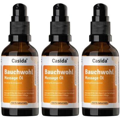Casida Bauchwohl Massage-Öl x3 3x50 ml Öl Casida Bauchwohl Massage-Öl x3 3x50 ml Öl
