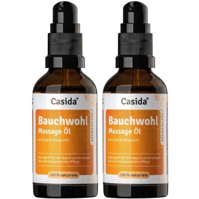 Casida Bauchwohl Massage-Öl x2 2x50 ml Öl Casida Bauchwohl Massage-Öl x2 2x50 ml Öl