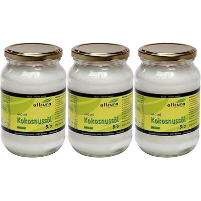 allcura Kokosnussöl Bio x3 3x440 ml Öl allcura Kokosnussöl Bio x3 3x440 ml Öl