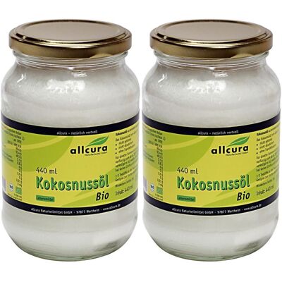 allcura Kokosnussöl Bio x2 2x440 ml Öl allcura Kokosnussöl Bio x2 2x440 ml Öl