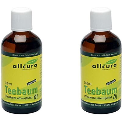allcura Teebaum ÖL KBA x2 2x100 ml Ätherisches Öl allcura Teebaum ÖL KBA x2 2x100 ml Ätherisches Öl