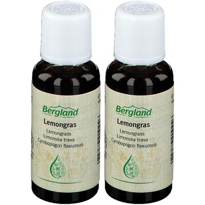 Bergland Lemongrasöl x2 2x30 ml Ätherisches Öl Bergland Lemongrasöl x2 2x30 ml Ätherisches Öl