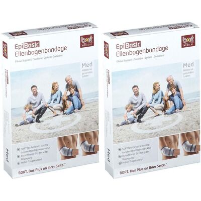 Bort EpiBasic Bandage L silber x2 2x1 St Bandage(s) Bort EpiBasic Bandage L silber x2 2x1 St Bandage(s)