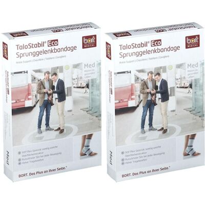 Bort TaloStabil Eco Sprunggel.Band.S schwarz x2 2x1 St Bandage(s) Bort TaloStabil Eco Sprunggel.Band.S schwarz x2 2x1 St Bandage(s)