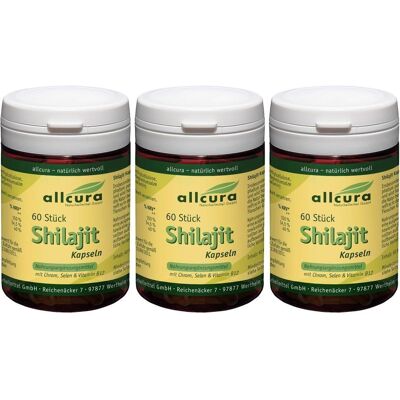 allcura Shilajit Kapseln x3 3x60 St allcura Shilajit Kapseln x3 3x60 St
